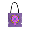 RE Light Purple/Lavender Lotus Tote Bag (AOP)