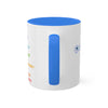 RE's Focus/RE Blue Cross Colorful Mugs, 11oz