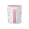 RE's Destiny/RE Pink Cross Colorful Mugs, 11oz