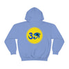 RE Blue/Blue Logo Unisex Heavy Blend™ Hooded Sweatshirt