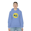 RE Blue/Blue Logo Unisex Heavy Blend™ Hooded Sweatshirt