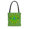 RE Green Lotus Tote Bag (AOP)