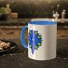 RE Blue Lotus Flower Colorful Mugs, 11oz