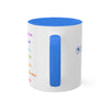 RE's Honesty/RE Blue Cross Colorful Mugs, 11oz