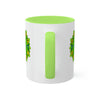 RE Green Lotus Flower Colorful Mugs, 11oz