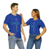 RE Reversed Blue Flame Cross T-shirt