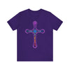 RE Reversed Lavender/Pink Flame Cross T-shirt