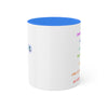 RE's Honesty/RE Blue Cross Colorful Mugs, 11oz