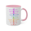 Pink RE's Humbleness Colorful Mugs, 11oz