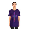 RE Reversed Lavender/Pink Flame Cross T-shirt