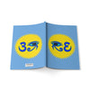 RE's Blue/Blue Logo Softcover Notebook, A5