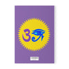 RE's Blue/Lavender Logo Softcover Notebook, A5