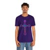 RE Reversed Lavender/Pink Flame Cross T-shirt