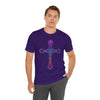 RE Reversed Lavender/Pink Flame Cross T-shirt